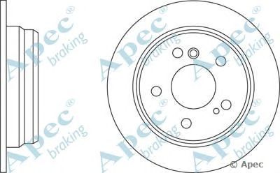 APEC BRAKING dsk558 -  Тормозной диск